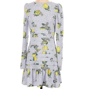 Long sleeve dress that hits above the knees. Cute lemon pattern.